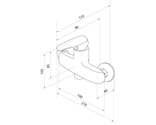 Смеситель для душа Damixa Origin Evo 822000000 Хром