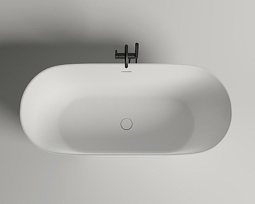 Ванна из искусственного камня Salini Mona 180х80 102921M Белая матовая
