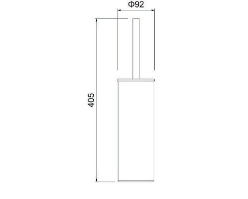 Ершик для унитаза Timo Saona 13161/17 Золото матовое