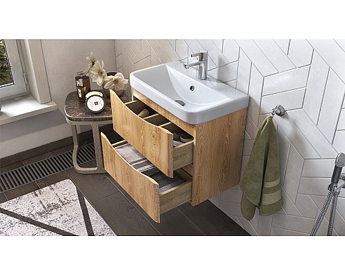 Тумба под раковину Velvex Clay 60 tp.CLA.9595.60.2Y подвесная Дуб верона