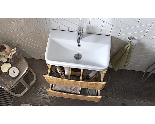 Тумба под раковину Velvex Clay 60 tp.CLA.9595.60.2Y подвесная Дуб верона