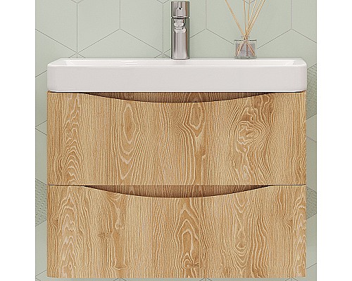 Тумба под раковину Velvex Clay 70 tp.CLA.9595.70.2Y подвесная Дуб верона