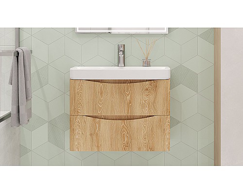 Тумба под раковину Velvex Clay 70 tp.CLA.9595.70.2Y подвесная Дуб верона