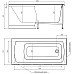 Акриловая ванна Timo Ritta 120x70 RITTA1270 без гидромассажа