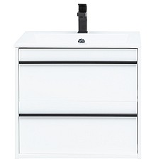 Тумба с раковиной Aquanet Lino 60 271943 подвесная Белая матовая