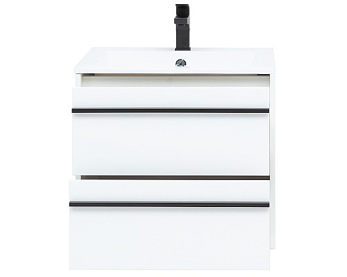 Тумба с раковиной Aquanet Lino 60 271943 подвесная Белая матовая