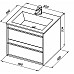 Тумба с раковиной Aquanet Lino 60 271943 подвесная Белая матовая