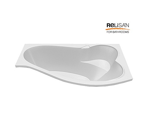 Акриловая ванна Relisan Isabella 170х90 R Гл000010530 без гидромассажа