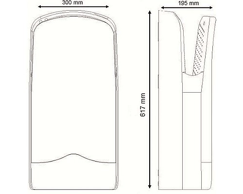 Сушилка для рук Nofer V-JET 01303.N Черная матовая Сушилка для рук Nofer V-JET 01303.N Черная матовая