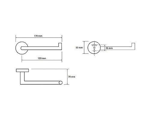 Держатель туалетной бумаги Bemeta Coral R 158212032 Медное золото глянец