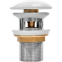 Донный клапан Iddis Optima Home click-clack Белый глянцевый