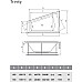 Акриловая ванна Vayer Trinity 170x130 L Гл000006818 без гидромассажа