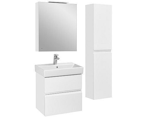 Зеркальный шкаф Roca Oleta 60 R A857646501 с подсветкой Белый матовый