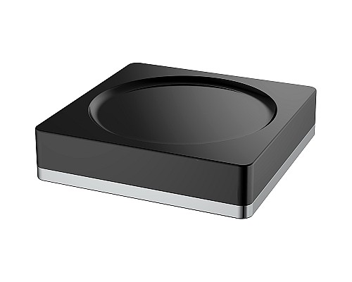 Мыльница Boheme 10960-B-CR Черная Хром