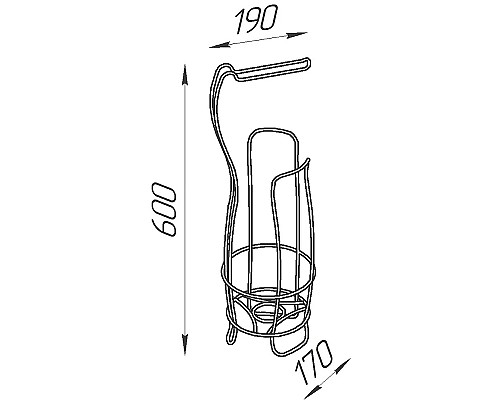 Напольная стойка DIWO Смоленск П16069 Черный муар