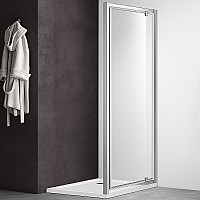 Душевая дверь Aquatek 80 AQ ARI PI 08020CH профиль Хром стекло прозрачное