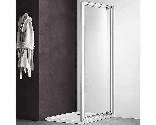Душевая дверь Aquatek 80 AQ ARI PI 08020CH профиль Хром стекло прозрачное