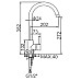 Смеситель для кухни Accoona H94 A4594F Черный