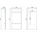 Полотенцесушитель электрический с полкой Black&White 40x90 см Серый, арт