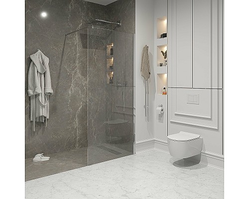 Душевая перегородка Niagara Nova 120 NG-663-12 профиль Хром стекло прозрачное