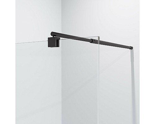 Душевая перегородка Niagara Nova 120 NG-683-12BLACK профиль Черный стекло прозрачное