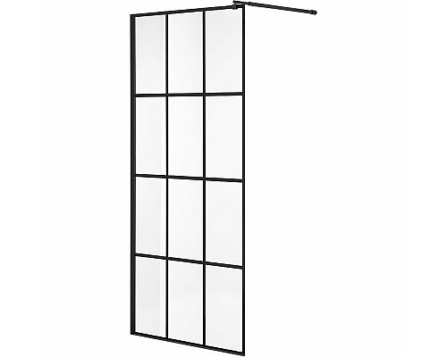 Душевая перегородка Niagara Nova 110 NG-685-11BLACK профиль Черный стекло прозрачное