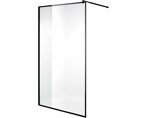 Душевая перегородка Niagara Nova 90 NG-687-90BLACK профиль Черный стекло прозрачное