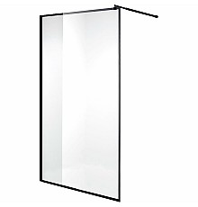 Душевая перегородка Niagara Nova 120 NG-687-12BLACK профиль Черный стекло прозрачное