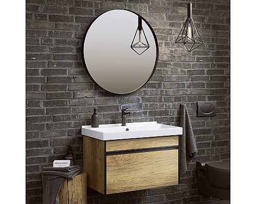 Тумба под раковину Aqwella Urban 80 URB0108DB подвесная Дуб балтийский