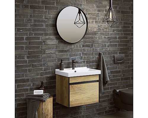 Тумба под раковину Aqwella Urban 60 URB0106DB подвесная Дуб балтийский