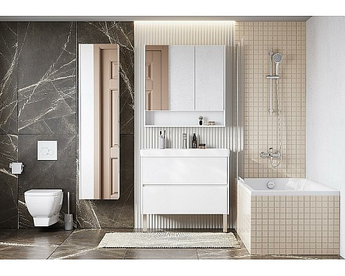 Шкаф пенал Aquaton Сканди 40 1A253403SD010 подвесной Белый