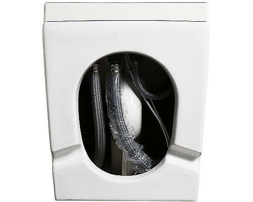 Унитаз Abber Rechteck AC1212P приставной с сиденьем Микролифт