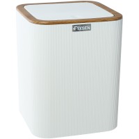Ведро для мусора Fixsen White Wood FX-402-6 Белое
