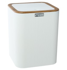 Ведро для мусора Fixsen White Wood FX-402-6 Белое
