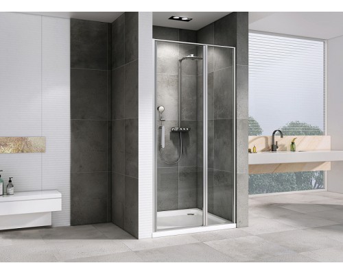 Душевая дверь Abber Sonnenstrand 140 AG04140S профиль Хром стекло прозрачное