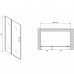 Душевая дверь Abber Sonnenstrand 140 AG04140S профиль Хром стекло прозрачное