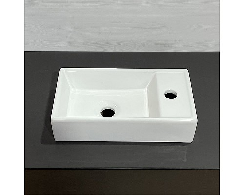 Тумба с раковиной Comforty Асти 40 00-00012835 подвесная Белый глянец