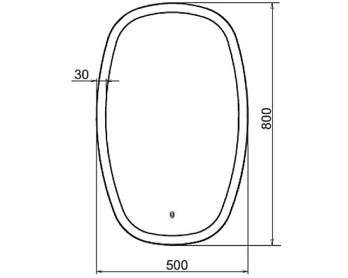 Зеркало Comforty Космея 50 00-00005260 с подсветкой с сенсорным выключателем