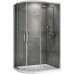 Душевой уголок Abber Schwarzer Diamant 100x90 профиль Хром стекло прозрачное