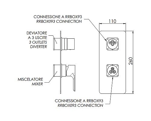 Смеситель для душа Remer Energy EY93KBBO Белый матовый