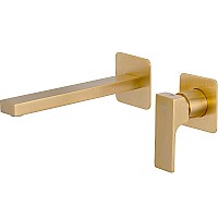 Смеситель для раковины Remer Absolute AU15PLBG Золото брашированное