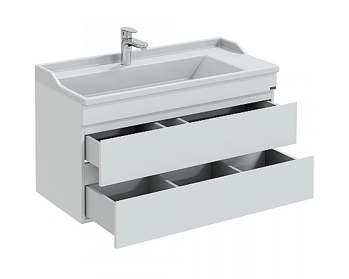 Тумба под раковину СанТа Марс 100 700299 подвесная Белый