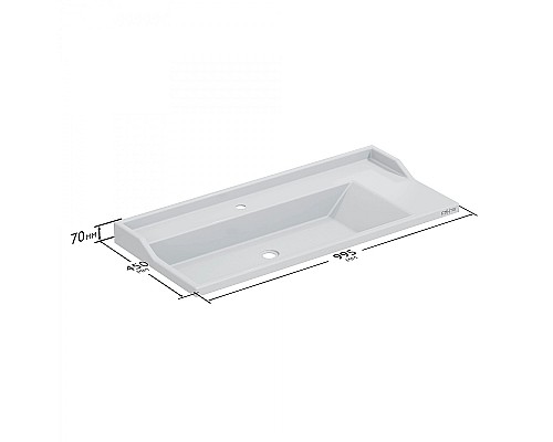 Тумба под раковину СанТа Марс 100 700299 подвесная Белый