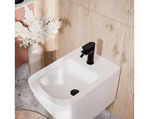 Смеситель для биде WasserKRAFT Elbe 7406 Черный матовый