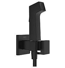 Гигиенический душ со смесителем Hansgrohe Bidette 29233670 Черный матовый