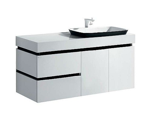 Тумба с раковиной Orans BC-6019-1200R 120 601912R подвесная Белая Черная