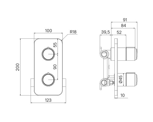 Смеситель для душа Iddis Slide SLIBLBTi67 Черный матовый