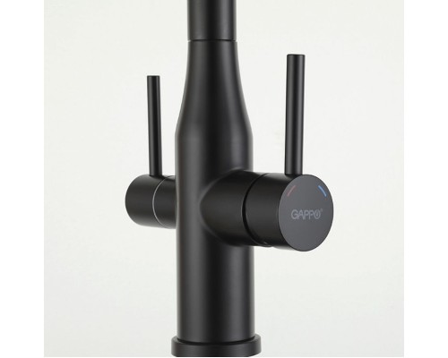 Смеситель для кухни Gappo G4399-66 Черный матовый