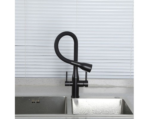 Смеситель для кухни Gappo G4399-66 Черный матовый