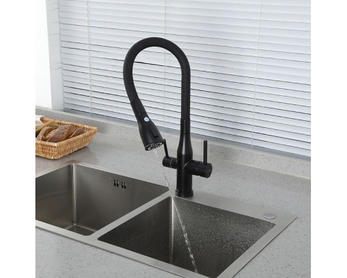 Смеситель для кухни Gappo G4399-66 Черный матовый